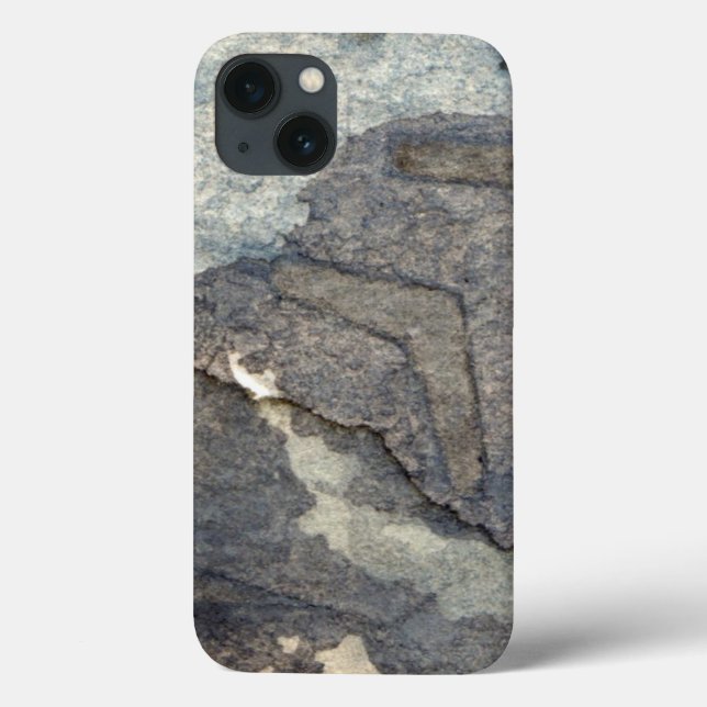 grey-blue background watercolor 2 Case-Mate iPhone case (Back)