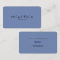 Grey Blue Linen Minimalist Professional Modern