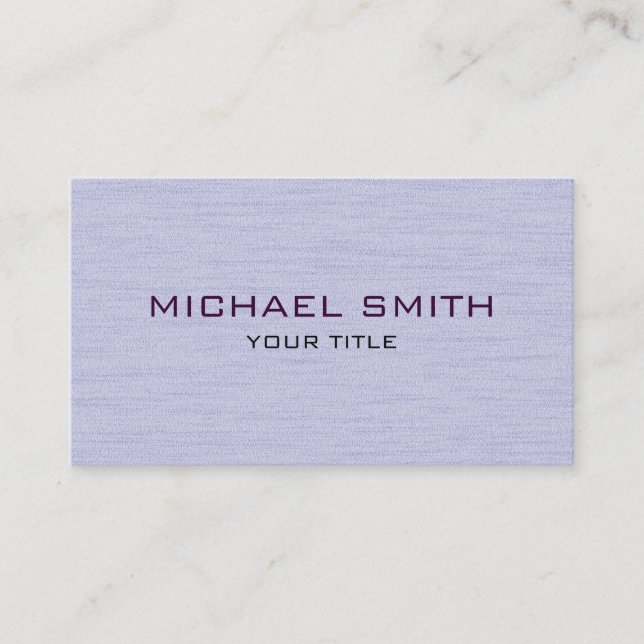 Grey-blue Professional Modern Business Card (Front)