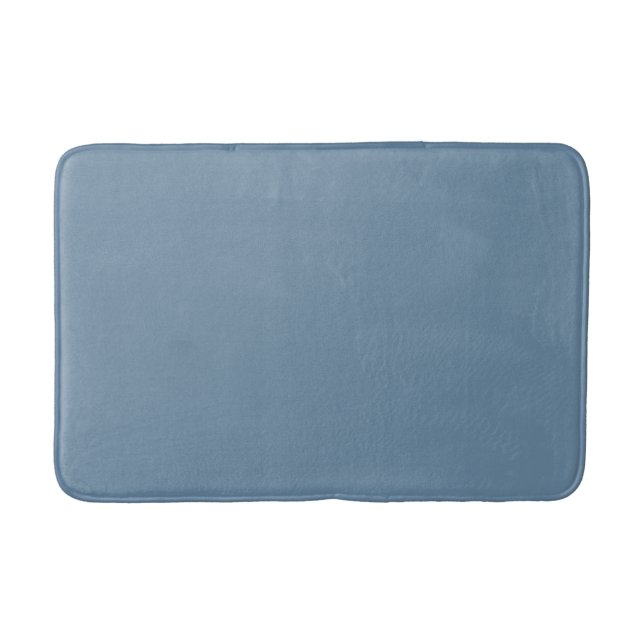 Grey Blue (solid colour)  Bath Mat (Front)
