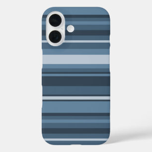 Grey-blue stripes Case-Mate iPhone case