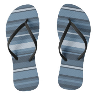 Grey-blue stripes jandals