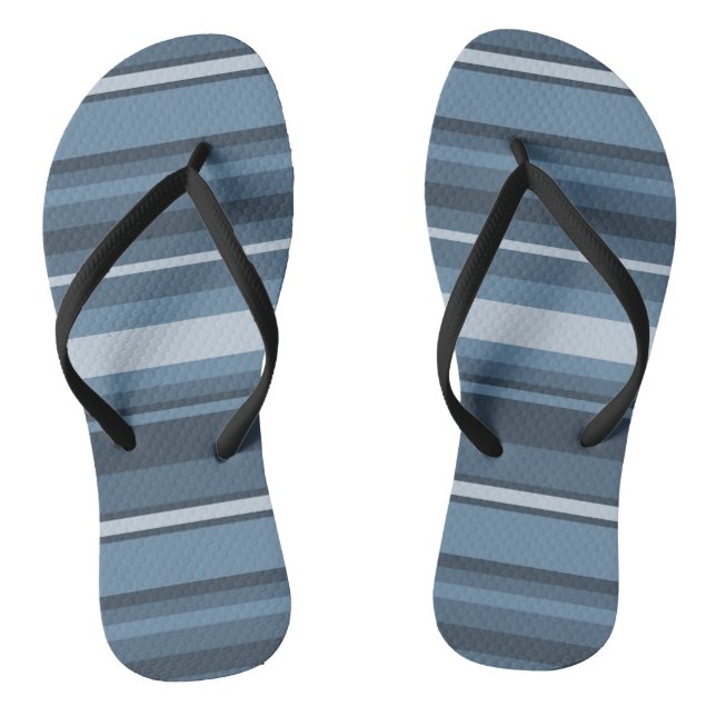Grey-blue stripes jandals (Footbed)