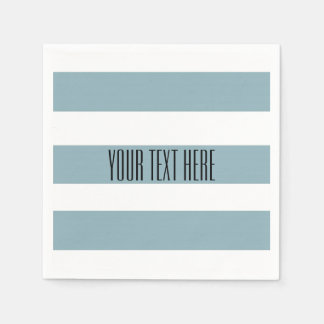 Grey Blue Stripes Napkin