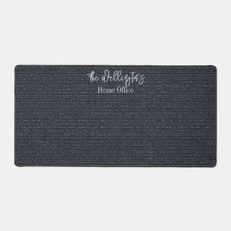 Grey Blue Texture Effect Desk Mats & Pads
