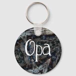 Grey Blues Brown Opa Key Ring