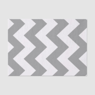 Grey Bold Mod Chevron Tissue Paper