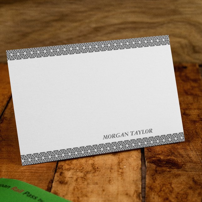 Grey Borders Personalised Note Cards (Creator Uploaded)