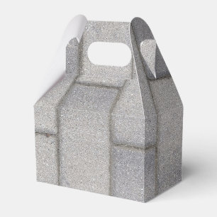 Grey Brick Cement Sidewalk Favour Box