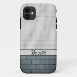 Grey brick wall IPhone Case