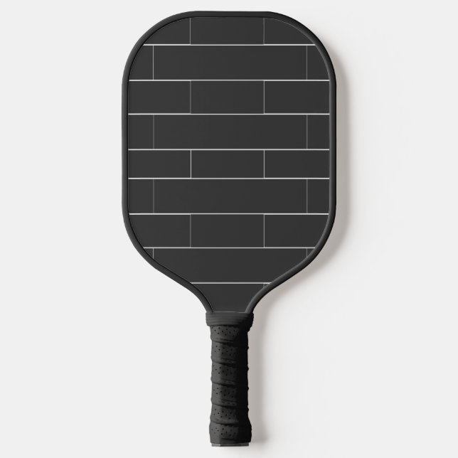 Grey bricks pattern pickleball paddle (Front)