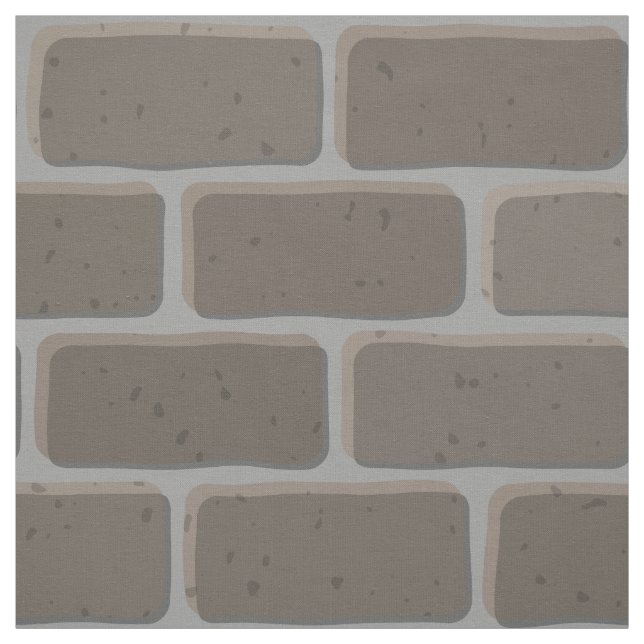 Grey Brickwall Fabric (Swatch)