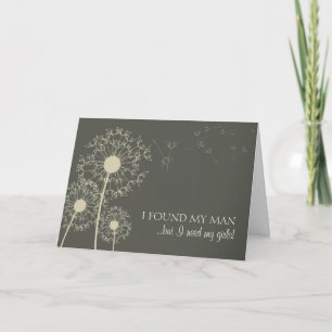 Grey Bridesmaids Card