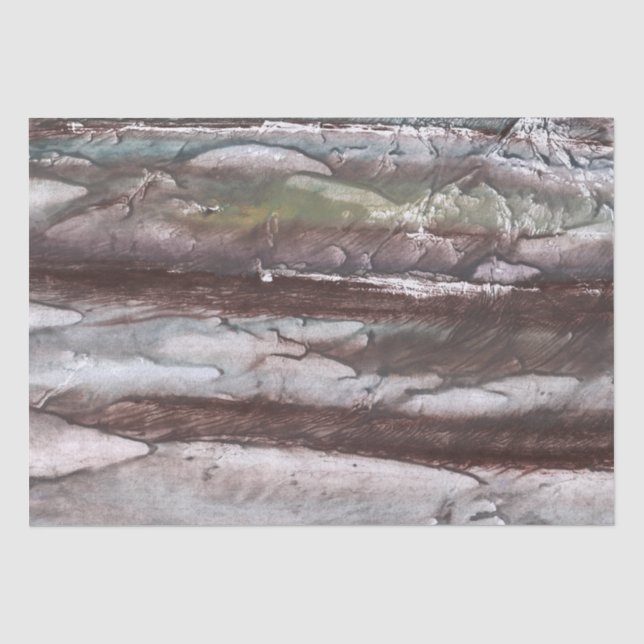 Grey brown marble tissue paper (Front)