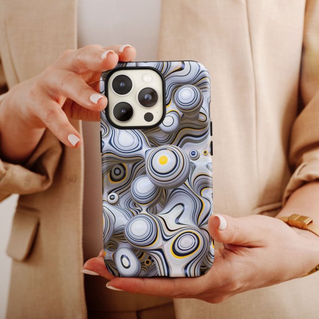 Grey Bubble Abstract | iPhone 14 Case-Mate Case (Creator Uploaded)