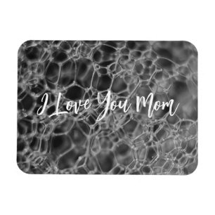 Grey Bubble Design Magnet