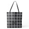 Grey Buffalo Plaid Pattern Monogrammed Bridesmaid