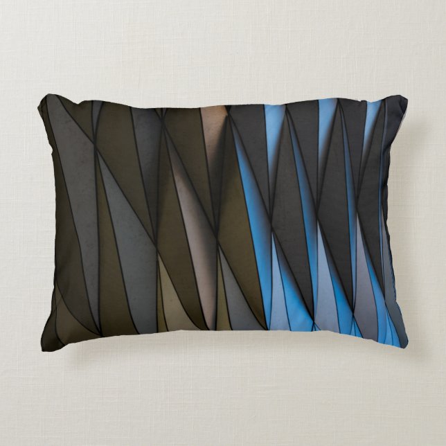 Grey building decorative cushion (Front)