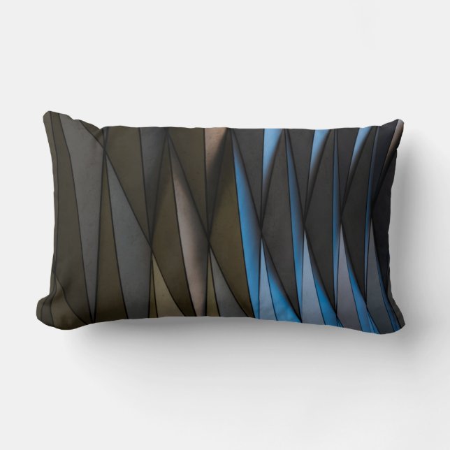 Grey building lumbar cushion (Front)