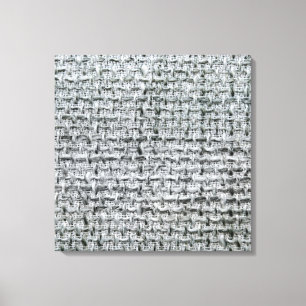 Grey Burlap Canvas Print