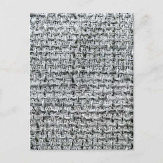 Grey Burlap Postcard (Front)