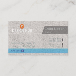 Grey business card