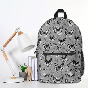 Grey Butterfly Backpack
