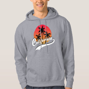 Grey California Retro Hoodie