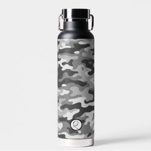Grey Camo #1 Thor Copper Infused  Water Bottle
