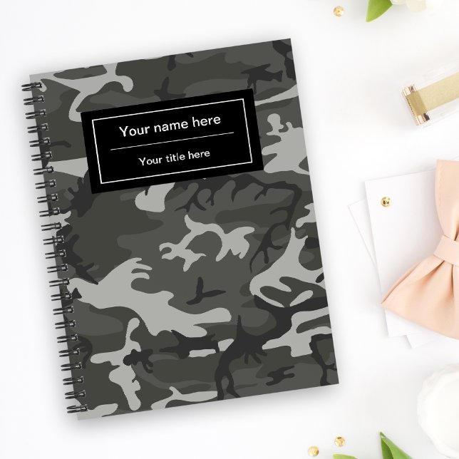 Grey Camo, Camouflage, Military, Army Notebook (Creator Uploaded)