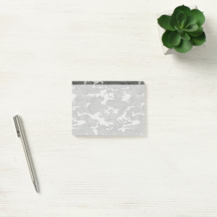 Grey Camo, Camouflage, Military, Army Post-it Notes