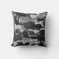 Grey Camouflage Cats Pattern Grey Kitty Cats Camo