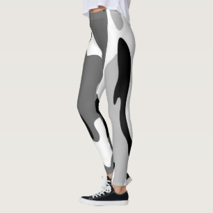 Grey Camouflage Leggings