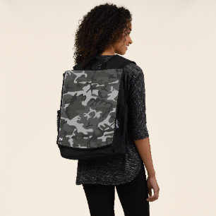 Grey Camouflage Pattern, Military Pattern, Army Backpack