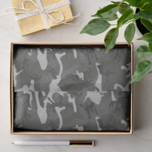 Grey Camouflage Pattern, Military Pattern, Army Tissue Paper
