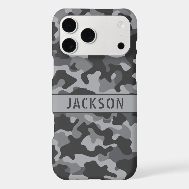 Grey Camouflage Personalised (Back)