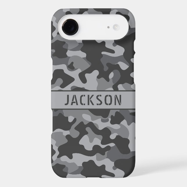 Grey Camouflage Personalised (Back)