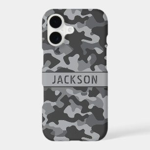 Grey Camouflage Personalised 