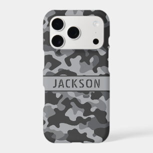 Grey Camouflage Personalised