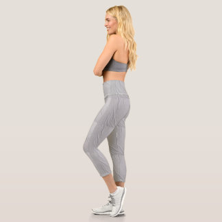 Grey Capri Leggings