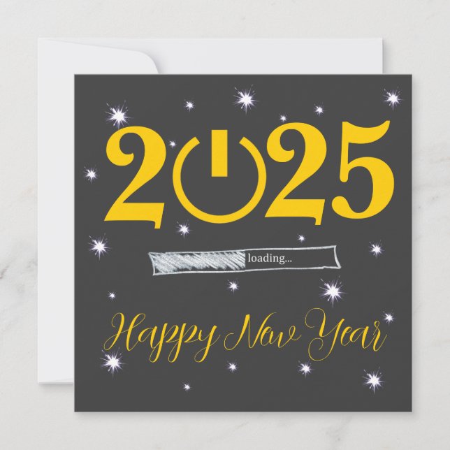 Grey Card  Happy new Year (Front)