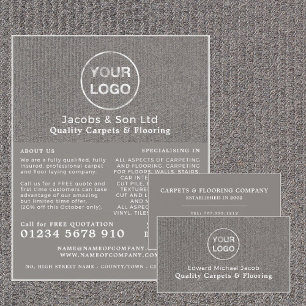 Grey Carpet, Carpet Layer, Fitter Advertising Flyer