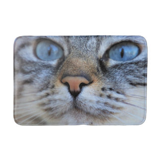 Grey Cat Bath Mat