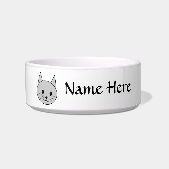Grey Cat. Bowl (Front)