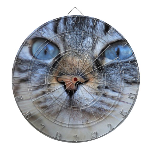 Grey Cat Dartboard (Front)