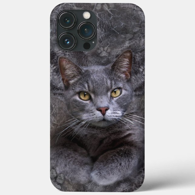 Grey Cat Phone Case  (Back)