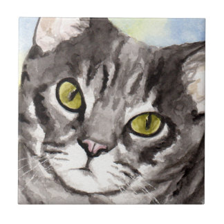 Grey Cat Tile