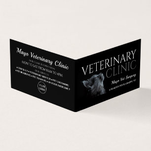 Grey Cat, Veterinarian, Veterinary Detailed Business Card