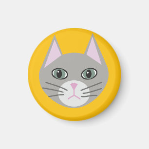Grey Cat, Yellow Magnet