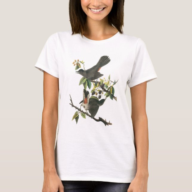 Grey Catbird by Audubon T-Shirt (Front)